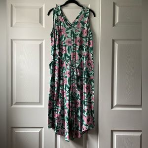 AnyBody Floral Jumpsuit w/ Pockets